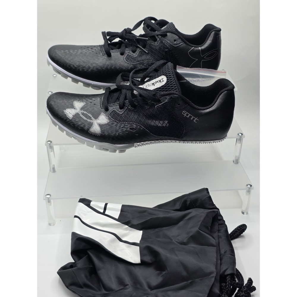 Under Armour UA Kick Sprint 4 Track Spikes Black/Gray Men's 9 / Women's 10.5